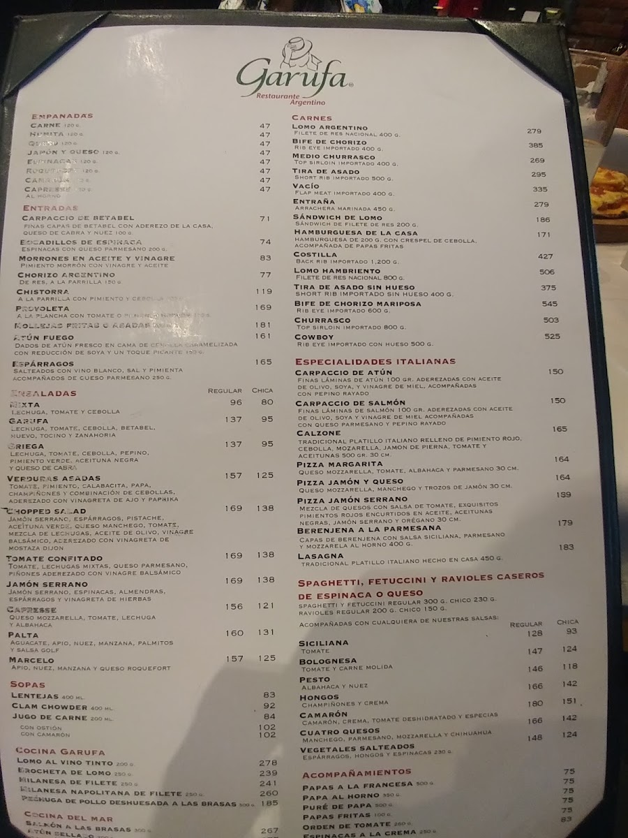 Restaurante Argentino Garufa Menu - Image 4